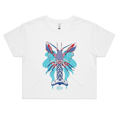 Redclaw Crayfish - Womens Crop Tee - DMD Worldwide