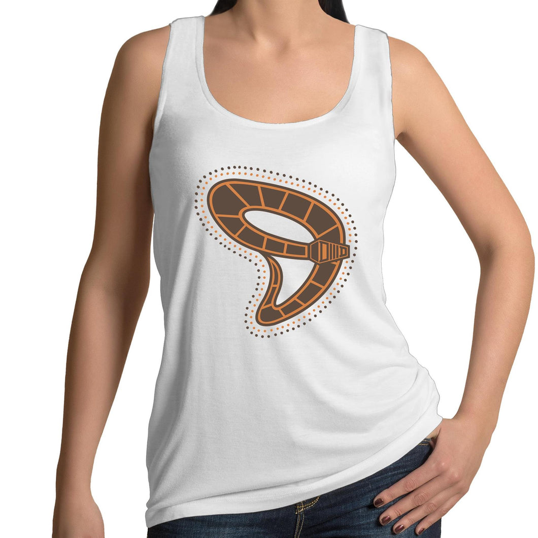 Gunyjilbay Death Adder Snake DMD - Womens Singlet - DMD Worldwide