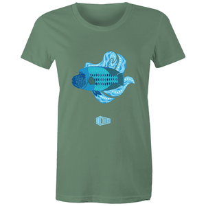 Blue Wrasse Plume - Women's Tee - DMD Worldwide