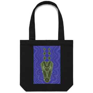 Crocodile Ganyarra Daygubarra - Carrie - Canvas Tote Bag