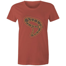 Load image into Gallery viewer, Gunyjilbay Death Adder Snake DMD - Women&#39;s Maple Tee - DMD Worldwide