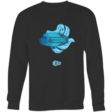 Load image into Gallery viewer, Blue Wrasse Plume - Crew Neck Jumper Sweatshirt - DMD Worldwide