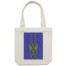 Load image into Gallery viewer, Crocodile Ganyarra Daygubarra - Carrie - Canvas Tote Bag