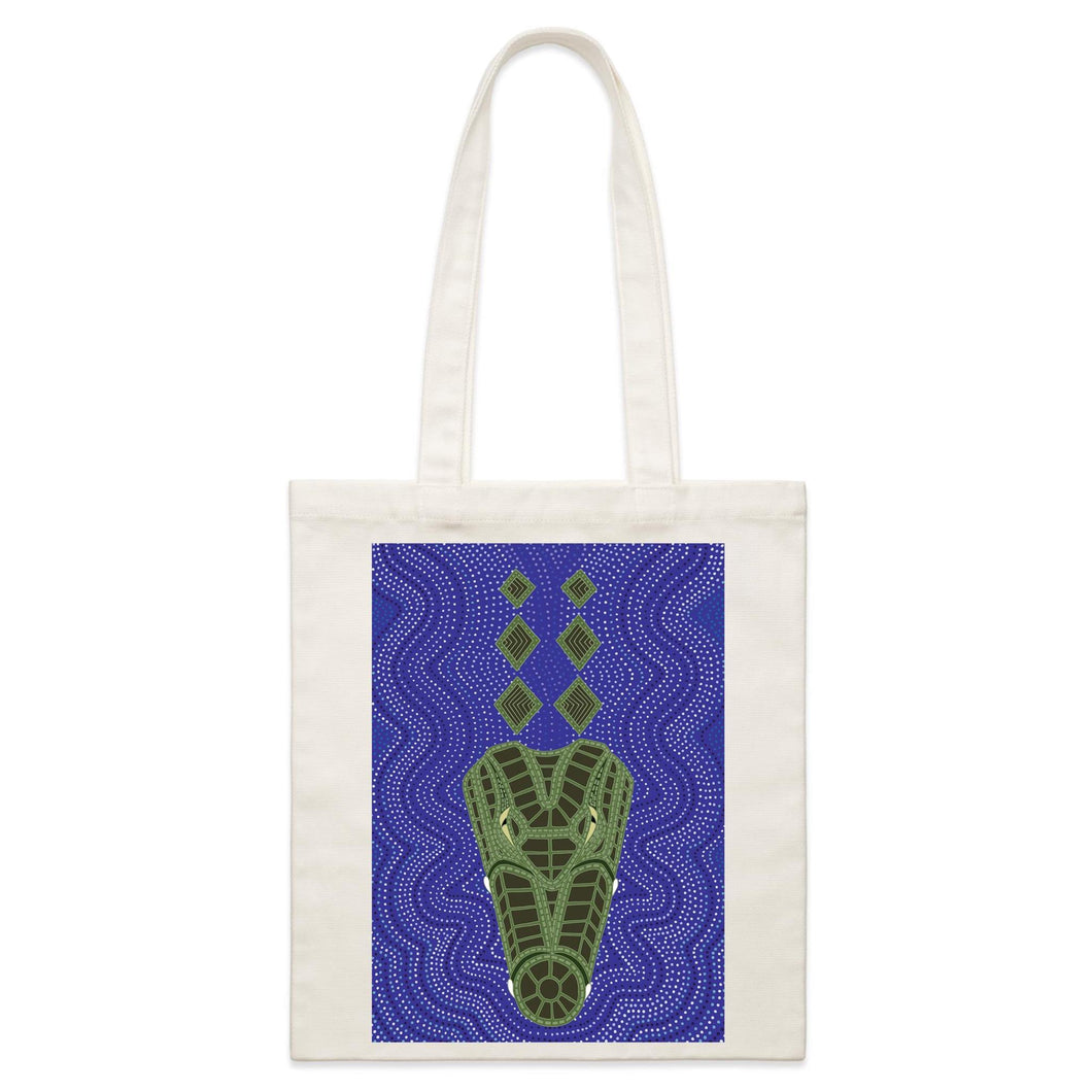 Crocodile Ganyarra Daygubarra - Parcel Canvas Tote Bag