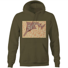 Load image into Gallery viewer, Sawfish Authentic Aboriginal Art - Pocket Hoodie Sweatshirt