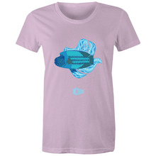 Load image into Gallery viewer, Blue Wrasse Plume - Women&#39;s Tee - DMD Worldwide