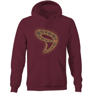 Gunyjilbay Death Adder Snake DMD - Pocket Hoodie Sweatshirt - DMD Worldwide