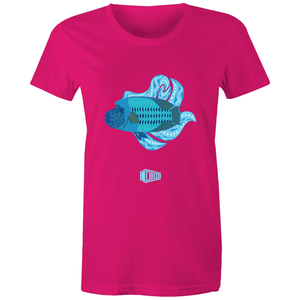 Blue Wrasse Plume - Women's Tee - DMD Worldwide