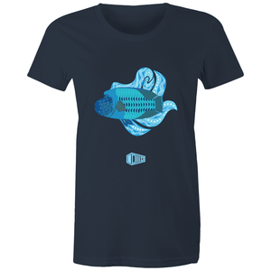 Blue Wrasse Plume - Women's Tee - DMD Worldwide