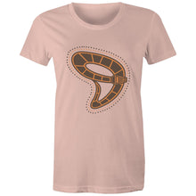 Load image into Gallery viewer, Gunyjilbay Death Adder Snake DMD - Women&#39;s Maple Tee - DMD Worldwide