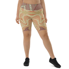 Load image into Gallery viewer, Sawfish Authentic Aboriginal Artist design - Biker Shorts