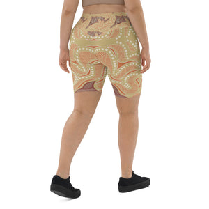 Sawfish Authentic Aboriginal Artist design - Biker Shorts