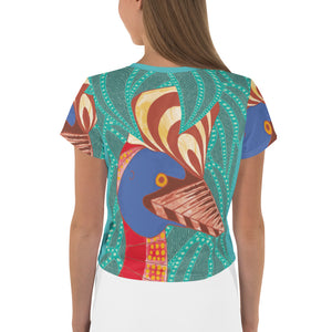 Cassowary Gindaja All-Over Print Crop Tee