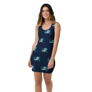 Dugong Julmburran Authentic Aboriginal Artist design. Sublimation Cut & Sew Dress