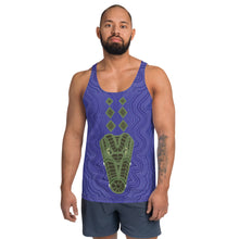 Load image into Gallery viewer, Crocodile Ganyarra Daygubarra Authentic Aboriginal Art - Unisex Tank Top