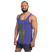 Load image into Gallery viewer, Crocodile Ganyarra Daygubarra Authentic Aboriginal Art - Unisex Tank Top