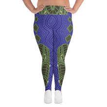 Load image into Gallery viewer, Crocodile Ganyarra Daygubarra Authentic Aboriginal Art. All-Over Print Plus Size Leggings