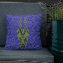 Load image into Gallery viewer, Crocodile Ganyarra Daygubarra Authentic Aboriginal Art - Premium Pillow