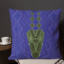 Load image into Gallery viewer, Crocodile Ganyarra Daygubarra Authentic Aboriginal Art - Premium Pillow