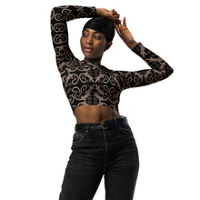 Load image into Gallery viewer, Gugar Jambula Recycled long-sleeve crop top