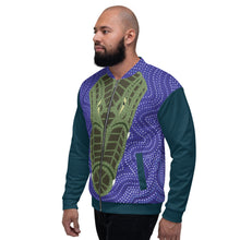 Load image into Gallery viewer, Crocodile Ganyarra Daygubarra - Unisex Bomber Jacket