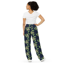 Load image into Gallery viewer, Wujigay Flower All-over print unisex wide-leg pants