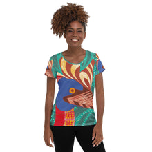 Load image into Gallery viewer, Cassowary Gindaja All-Over Print Women&#39;s Athletic T-shirt