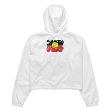 Load image into Gallery viewer, Aboriginal Flag Murri Graffiti Women’s cropped windbreaker