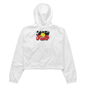 Aboriginal Flag Murri Graffiti Women’s cropped windbreaker