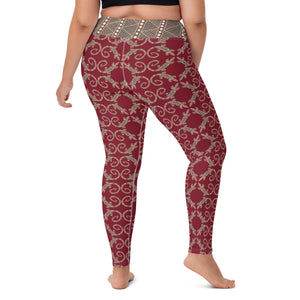 Gugar Goanna Aboriginal Artist Design Yoga Leggings