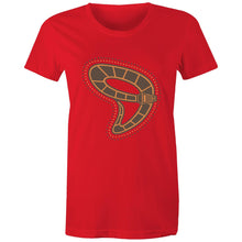 Load image into Gallery viewer, Gunyjilbay Death Adder Snake DMD - Women&#39;s Maple Tee - DMD Worldwide