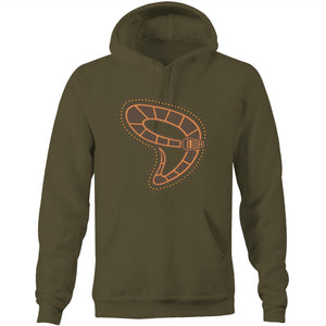 Gunyjilbay Death Adder Snake DMD - Pocket Hoodie Sweatshirt - DMD Worldwide