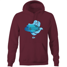 Load image into Gallery viewer, Blue Wrasse Plume - Pocket Hoodie Sweatshirt - DMD Worldwide