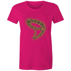 Gunyjilbay Death Adder Snake DMD - Women's Maple Tee - DMD Worldwide