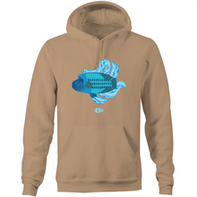 Load image into Gallery viewer, Blue Wrasse Plume - Pocket Hoodie Sweatshirt - DMD Worldwide