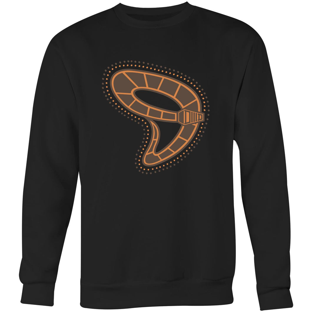 Gunyjilbay Death Adder Snake DMD - Crew Sweatshirt - DMD Worldwide