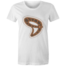 Load image into Gallery viewer, Gunyjilbay Death Adder Snake DMD - Women&#39;s Maple Tee - DMD Worldwide