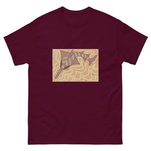 Sawfish Authentic Aboriginal Art - Men's heavyweight tee