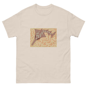 Sawfish Authentic Aboriginal Art - Men's heavyweight tee