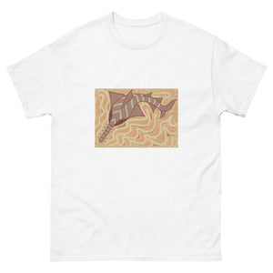 Sawfish Authentic Aboriginal Art - Men's heavyweight tee