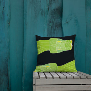 Snake Green Tree Python Premium Pillow - DMD Worldwide