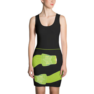 Snake Green Tree Python Sublimation Cut & Sew Dress - DMD Worldwide