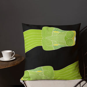 Snake Green Tree Python Premium Pillow - DMD Worldwide