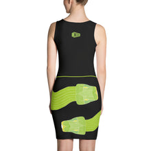 Load image into Gallery viewer, Snake Green Tree Python Sublimation Cut &amp; Sew Dress - DMD Worldwide