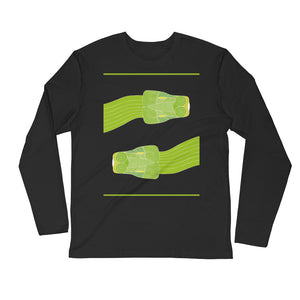 Snake Green Tree Python Long Sleeve Fitted Crew - DMD Worldwide