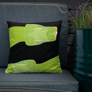 Snake Green Tree Python Premium Pillow - DMD Worldwide