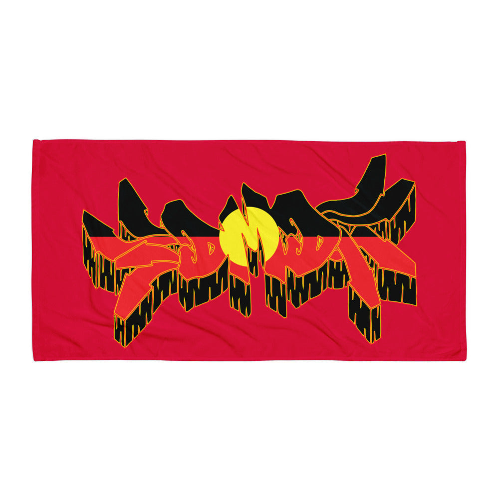 DMD Aboriginal Flag Graffiti Towel
