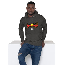 Load image into Gallery viewer, DMD Aboriginal Flag Graffiti Aboriginal Artist Designed. Unisex Hoodie