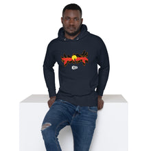 Load image into Gallery viewer, DMD Aboriginal Flag Graffiti Aboriginal Artist Designed. Unisex Hoodie