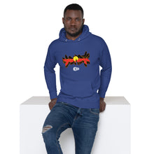 Load image into Gallery viewer, DMD Aboriginal Flag Graffiti Aboriginal Artist Designed. Unisex Hoodie